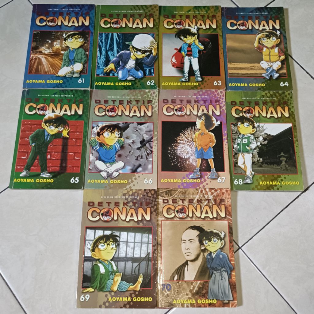 komik detektif Conan set vol 61-70 original