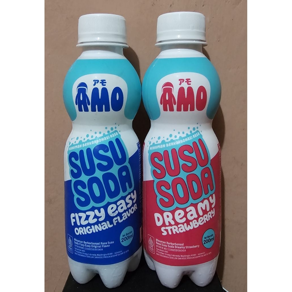 

Amo Sparkling Milk 200ml - Minuman Susu Soda Rasa Original&Strawberry