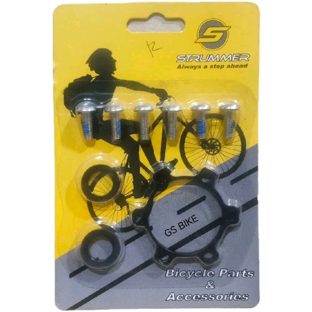 STRUMMER Adapter Adaptor TA Boost Hub Freehub Disc Brake Rotor Piring Cakram Sepeda