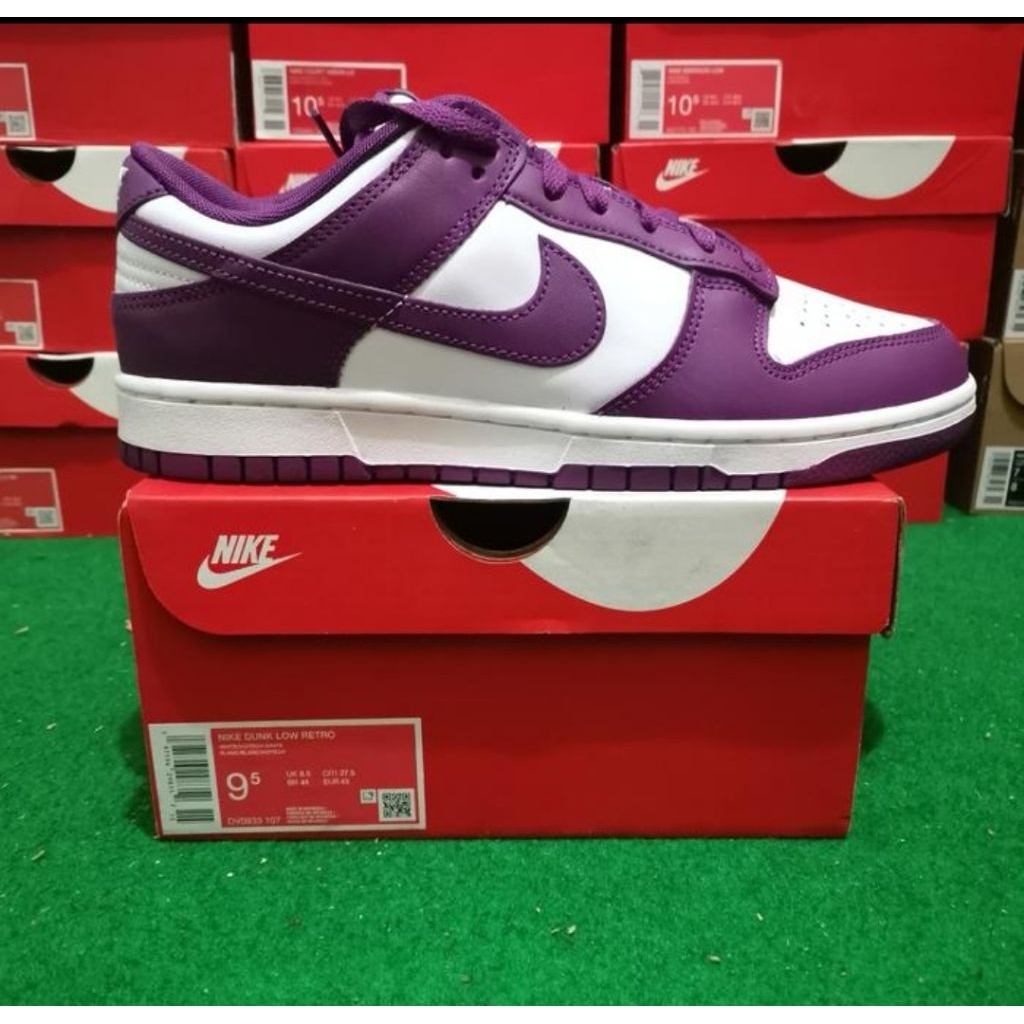 Sepatu Nike Dunk Low Retro Purple [DV0833-107] 100% Original Sneakers Casual Pria Wanita