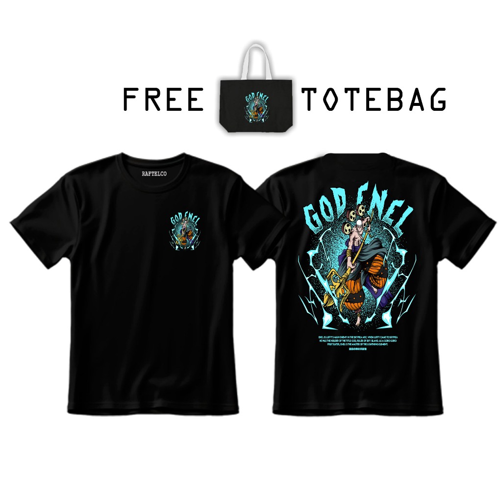 KAOS GOD ENEL - KAOS ONE PIECE - TSHIRT ONE PIECE - KAOS ANIME