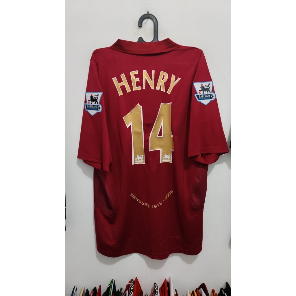 jersey retro Arsenal Henry size XXL LD 60