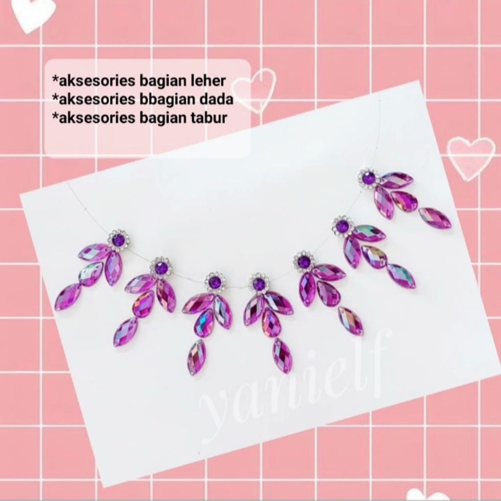payet rangkai leher,dada,tabur
