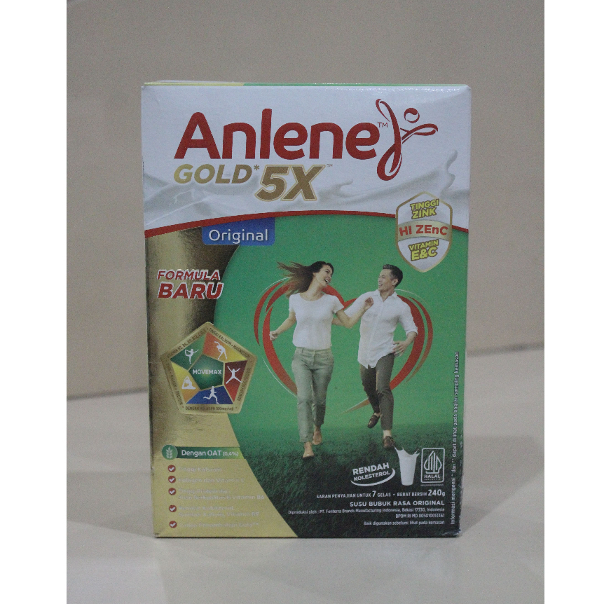 

Anlene Gold 5X Susu Bubuk Dewasa Original, Coklat, Vanilla 240gr/230gr - Nutrisi Tinggi Kalsium Untuk Tulang, Sendi, dan Otot