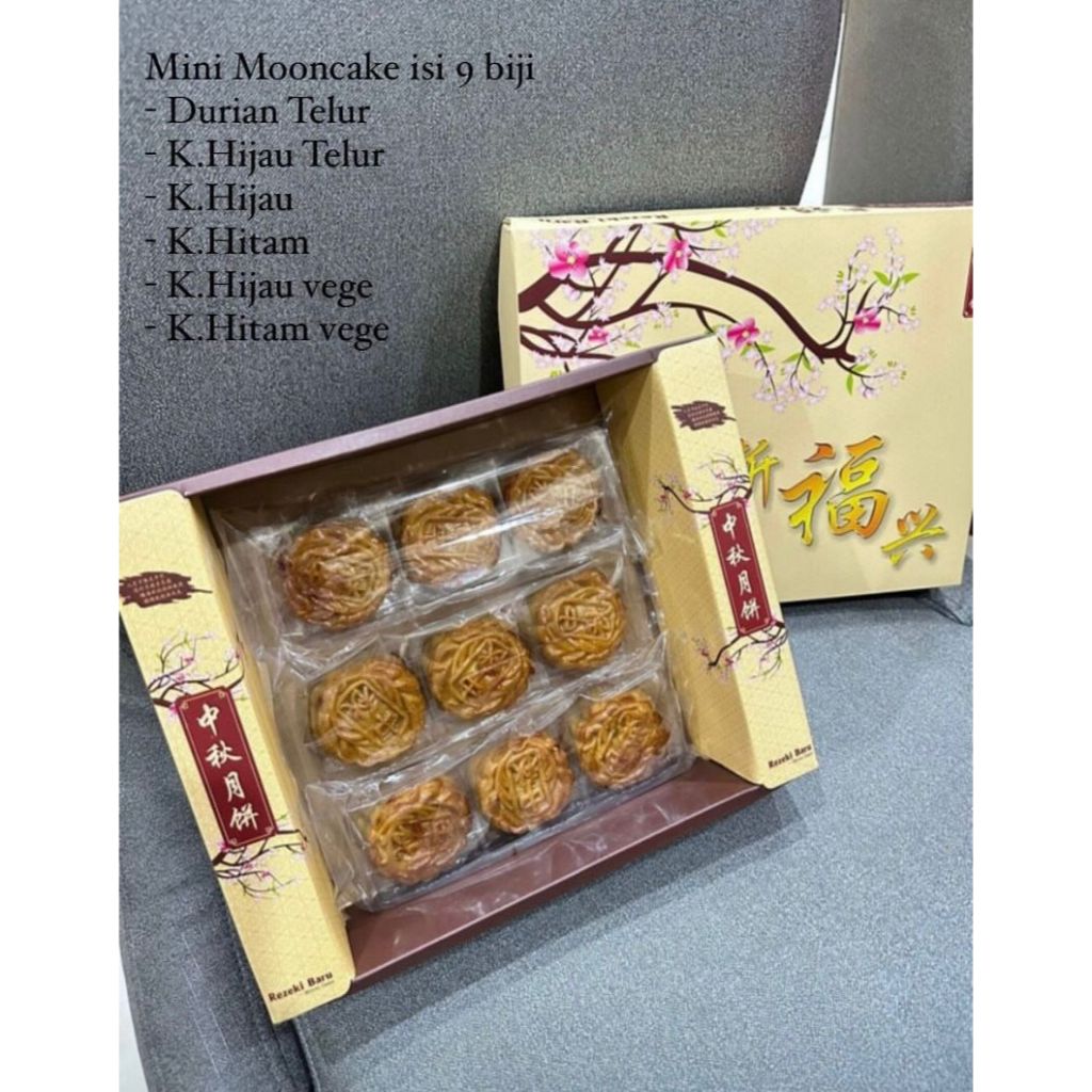

MOONCAKE KUE BULAN REZEKI BARU MINI ISI 9 BIJI