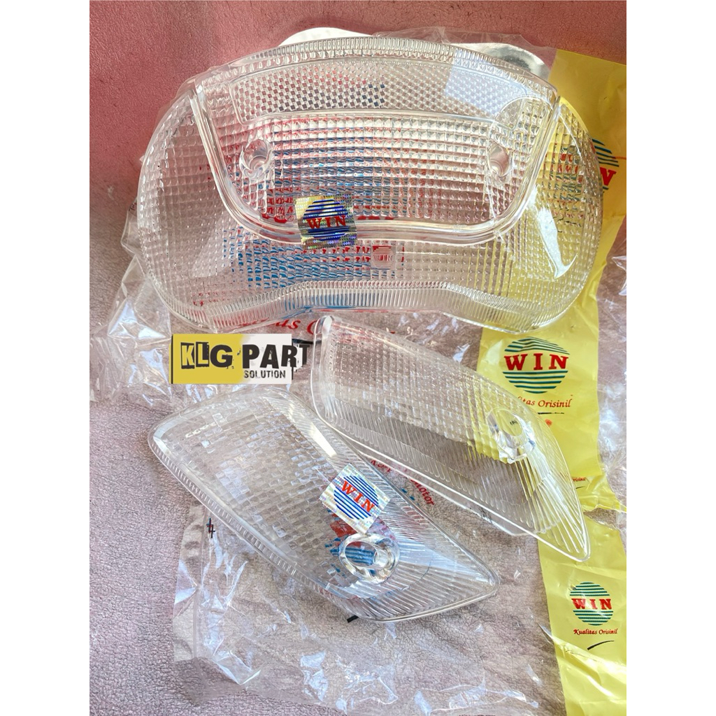 Mika Lampu Mika Stoplamp Mika Stop Mika Sen Sein Bening Cekung Satria 2 Tak Lumba Petah Kotakk