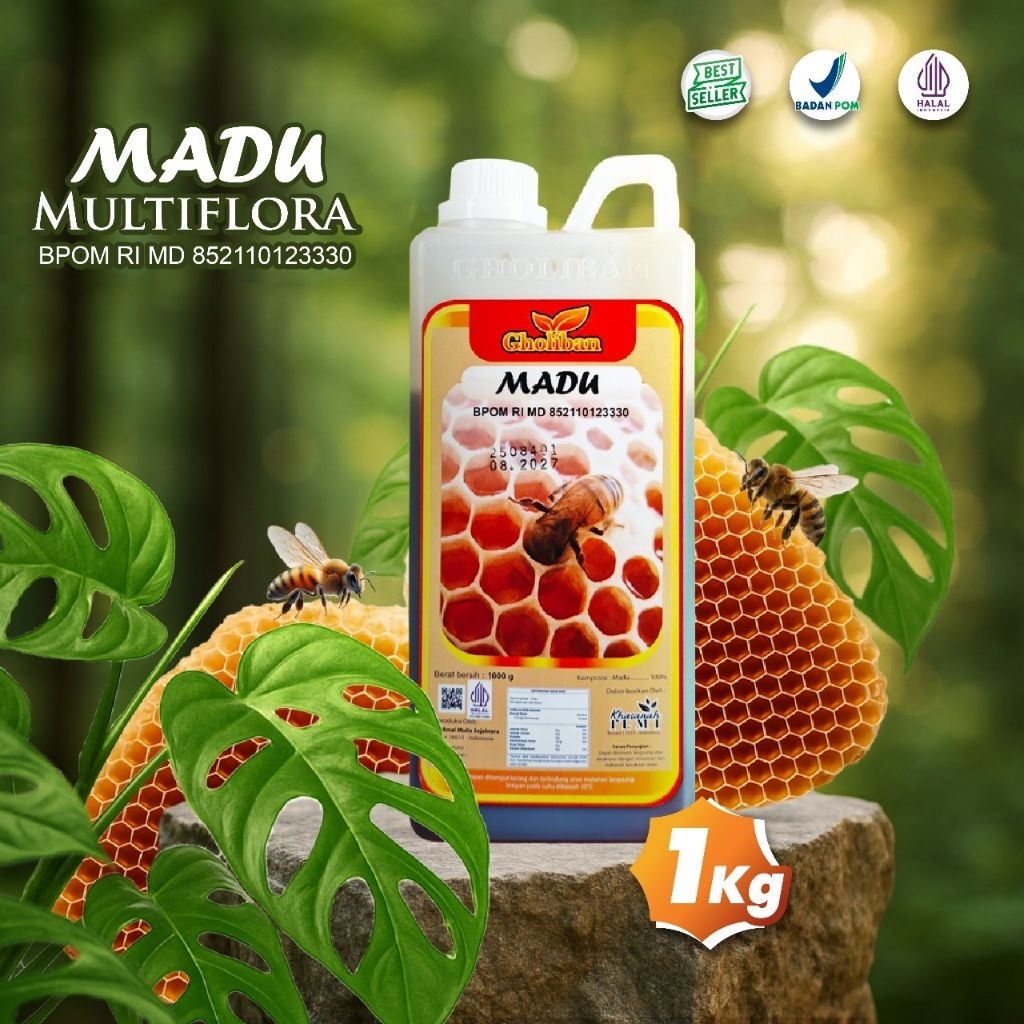 

Madu Multiflora Gholiban BPOM 1Kg Terlaris Original Produk