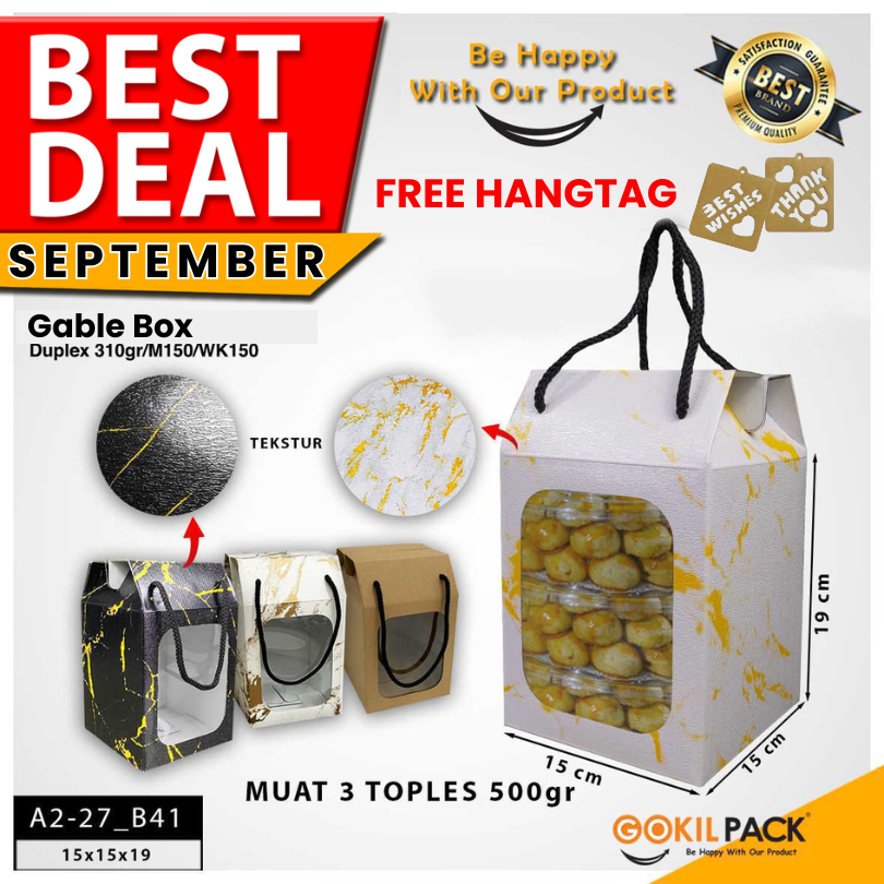 

Kotak Kue|Cake|Dus|Hampers|Box|Packaging|Serbaguna|Toples|500Gr|A2-27
