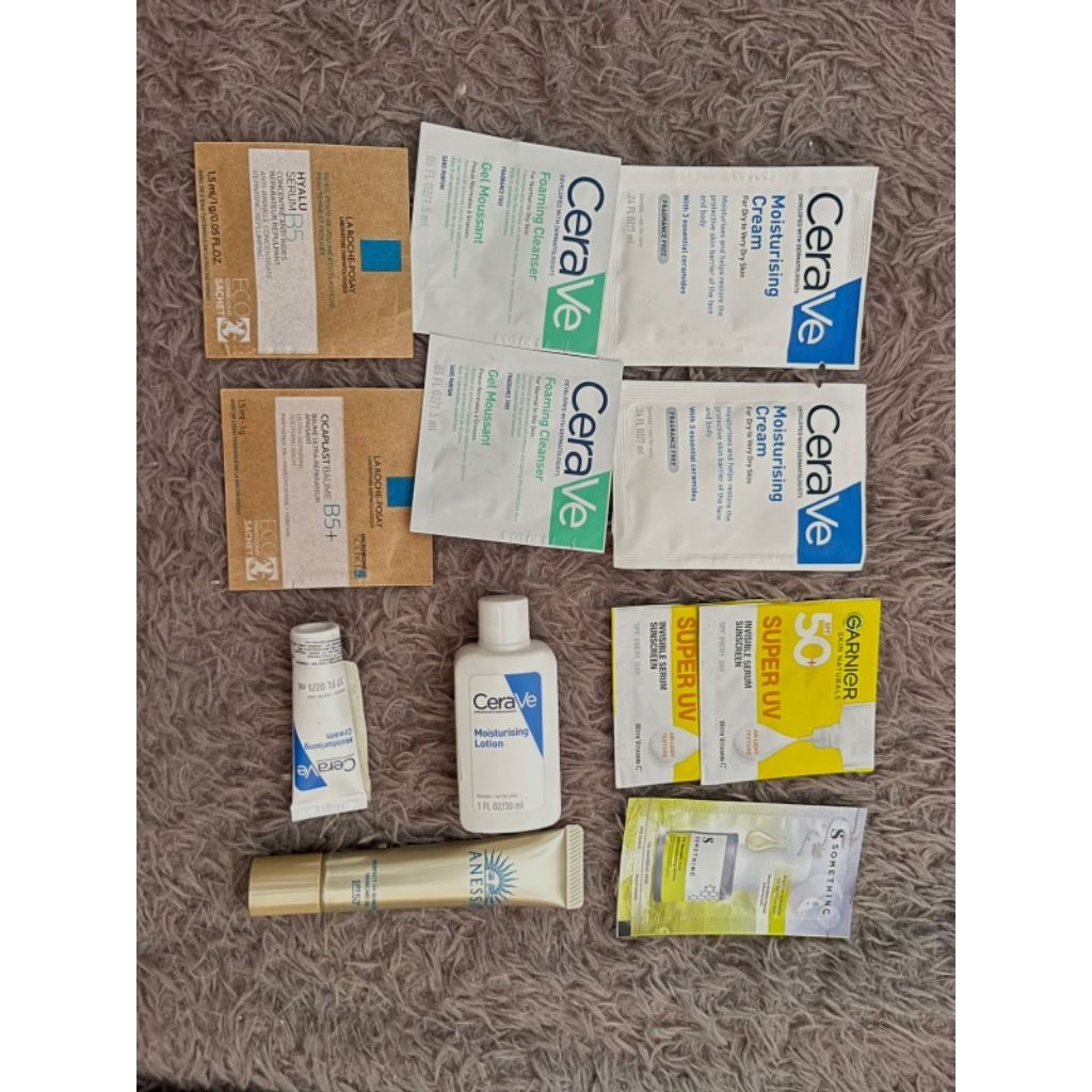 Sampel Tube Mini Size - Sunscreen Anessa & Cerave Moisturizer Lotion