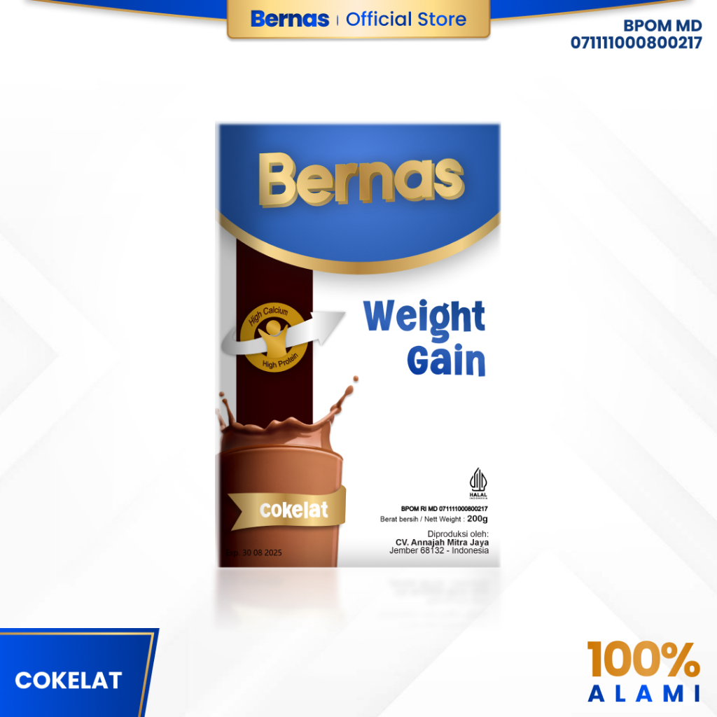 

BERNAS - Rasa Cokelat - Susu Sumber Protein dan Kalsium untuk Anak-anak - Rasa Original dan Cokelat