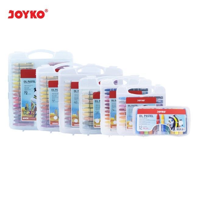 

JOYKO Oil Pastel Crayon Lengkap – 12 / 18 / 24 / 36 / 48 / 55 / 72 / 100 Warna – Krayon Warna Lembut Tahan Air Non-Toxic