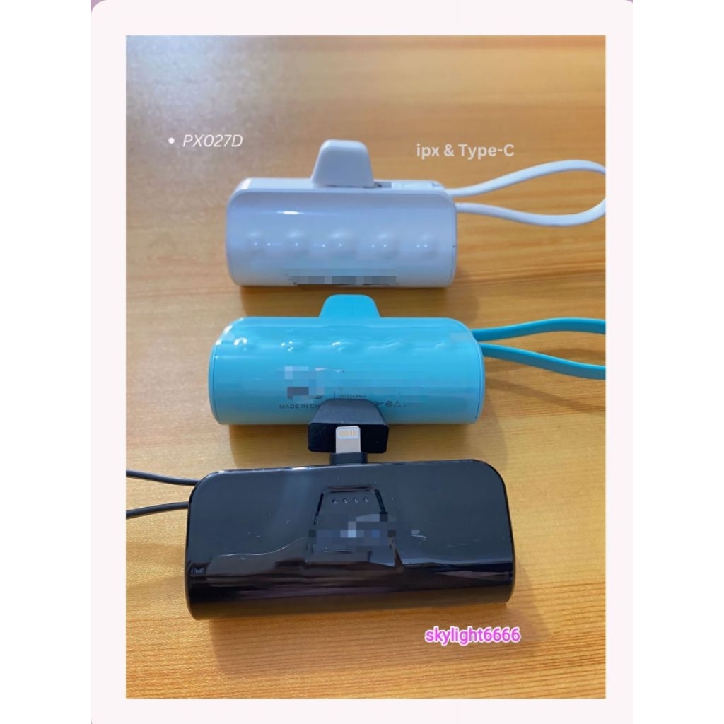 PowerBank P027D ipx & Type-C 5000mah Returan