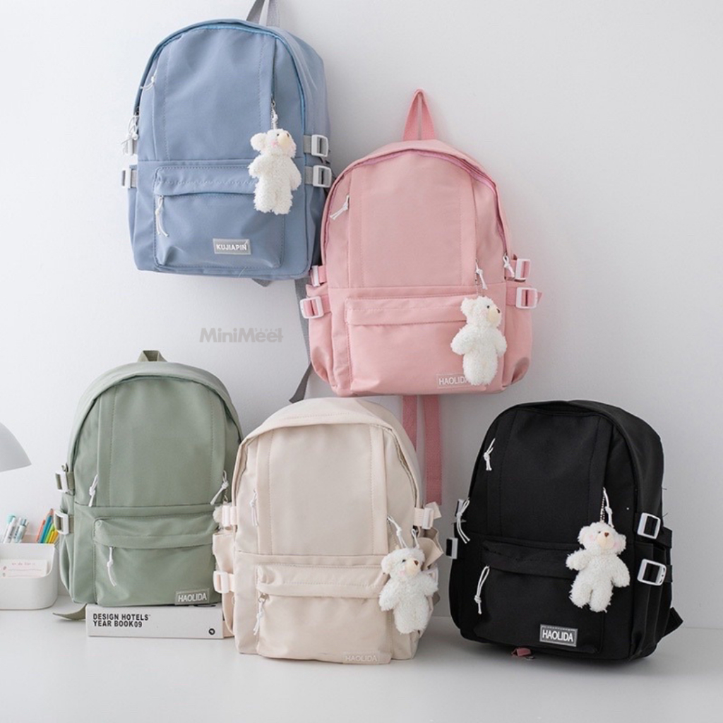 TAS RANSEL BACKPACK CEWEK COWOK LAPTOP ANTI AIR SEKOLAH KULIAH KERJA MODEL FASHION KOREA