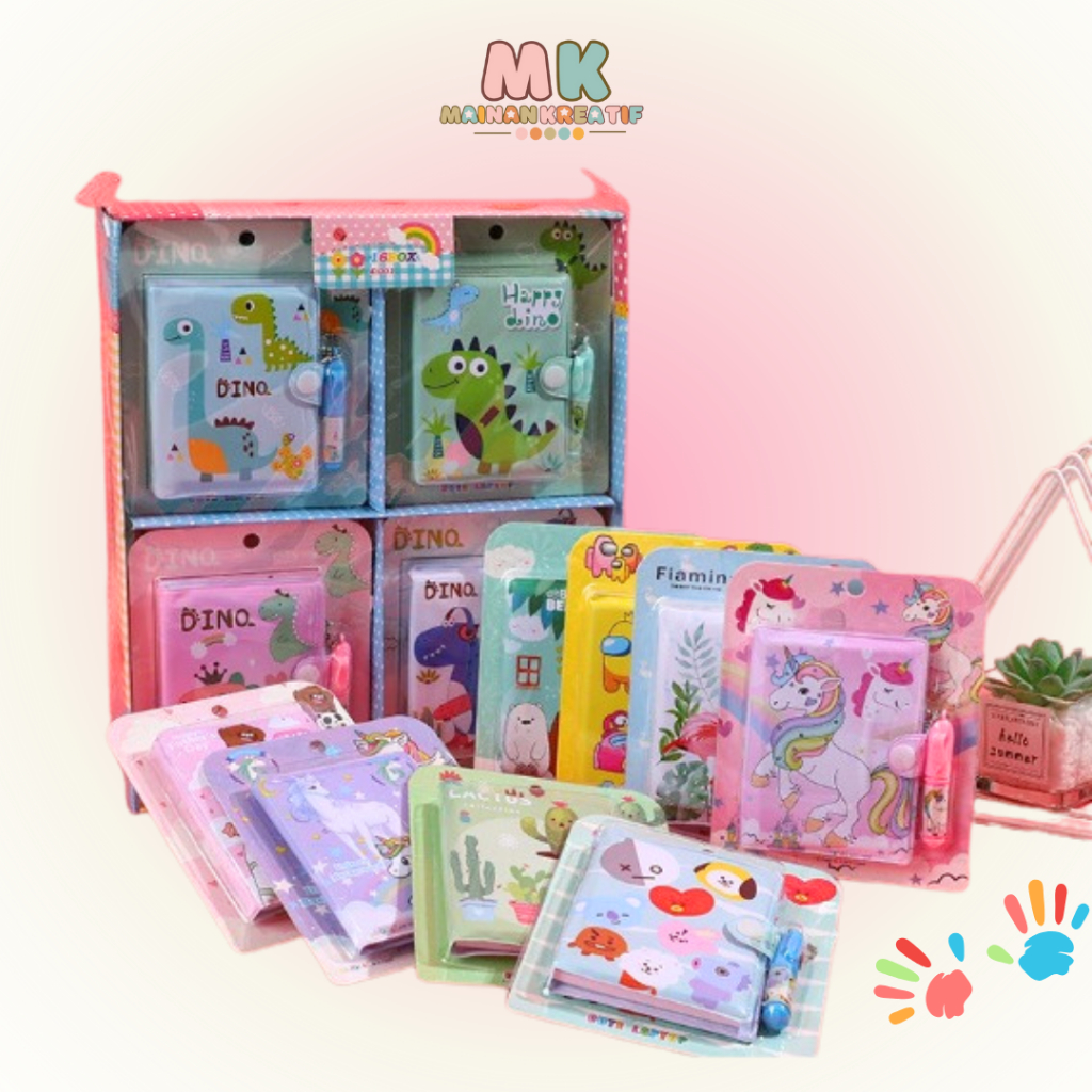 

MK637 Buku Dairy Kancing Karakter Lucu/Memo+Pen/Buku Pen Mini Imut/Notebook Memo -Diary/buku jurnal/buku diary anak/buku anak/buku catatan