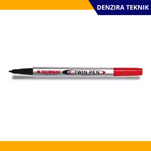 

Spidol Twin Pen SNOWMAN Red Black/Spidol Kecil Twinpen SNOWMAN Hitam Merah