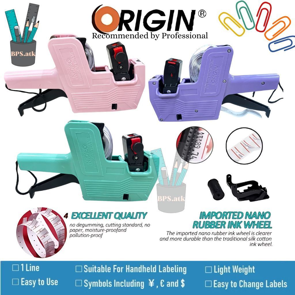 

(1 pcs) Alat Label Harga 1 Baris / Price Labeller Origin OPL-5500 8 digit 1Line
