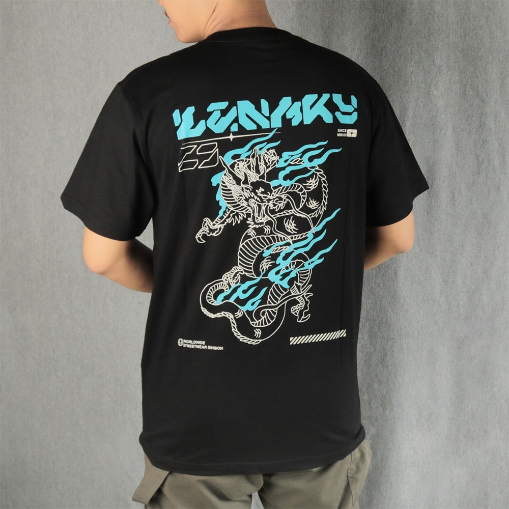 T-shirt Pria Wanita Dewasa Distro Langky TSHIRT BWDB S30 DRAGON Kaos Unisex HItam