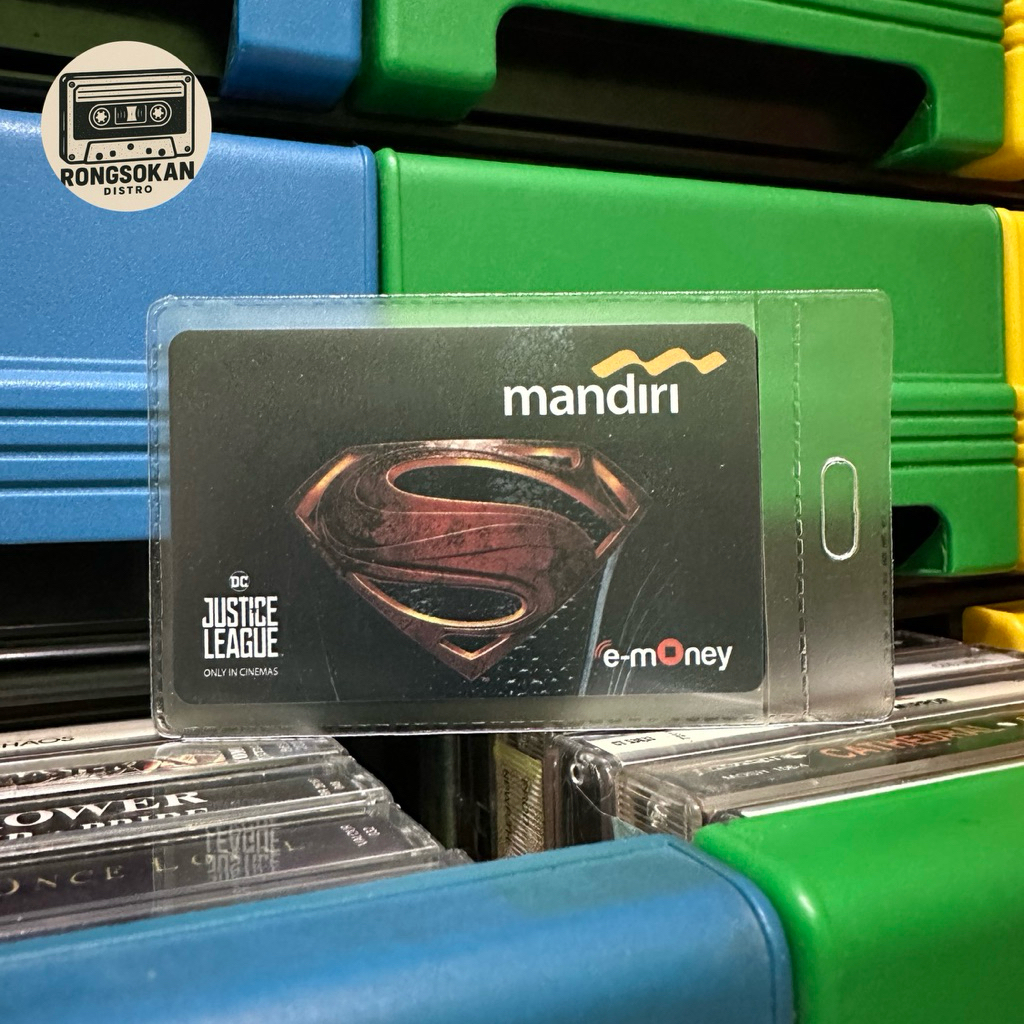 Kartu e-Money MANDIRI edisi SUPERMAN LOGO