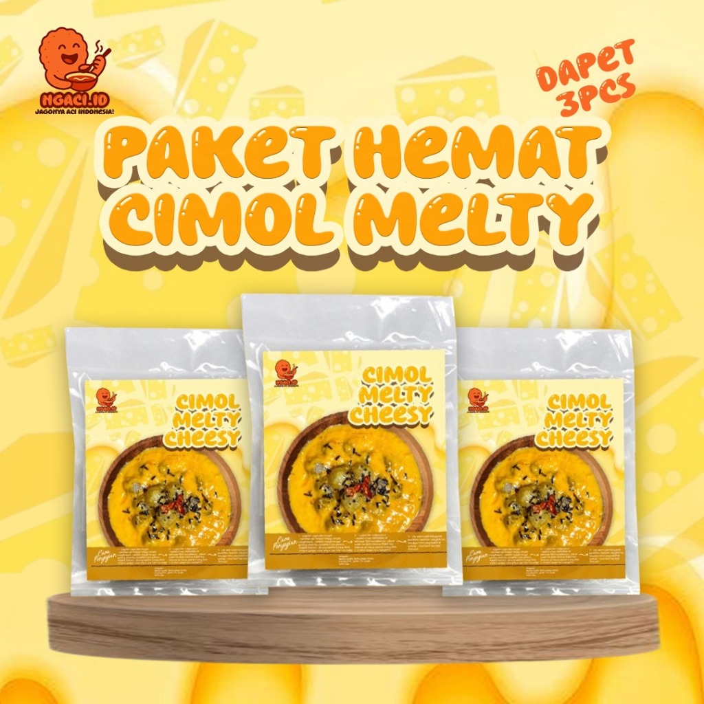 

NGACI Paket Hemat 3Pcs Cimol Melty - Ngeju Banget - Creamy - Cheesy - Spicy - Viral