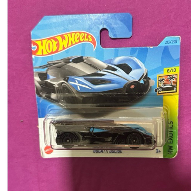 Hotwheels Bugati Bolide Short Card