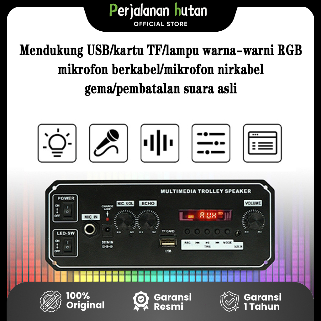 [Dijamin Ori] PCB Amplifier Bluetooth 2x10W + Mic Wireless, Dual Switch, Karaoke Echo, Speaker Recha