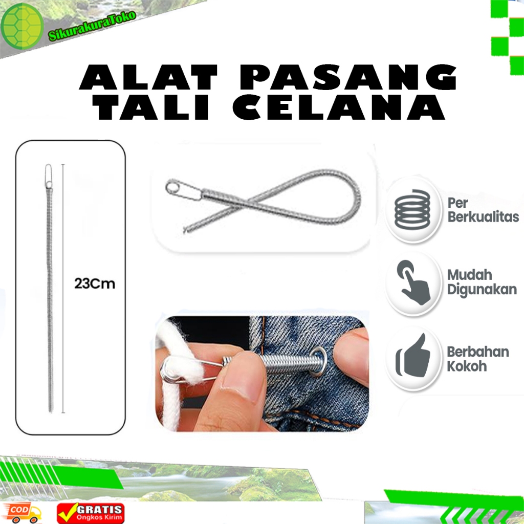 (skr) Alat Bantu Pasang Tali Sweater Karet Celana benang hoodie sabuk pinggang tukang jahit