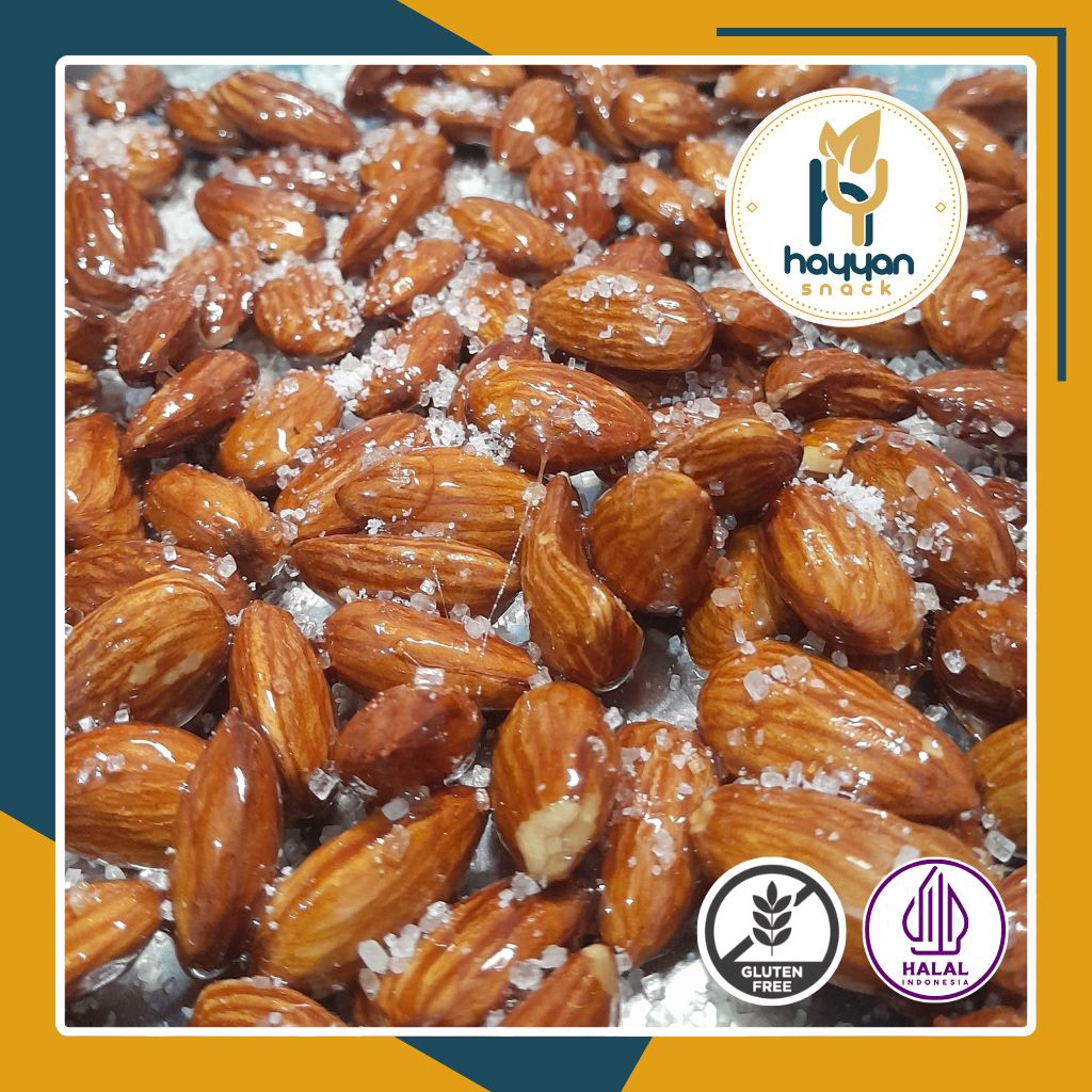 

Almond Madu/ Almond panggang rasa madu/almond renyah manis rasa madu