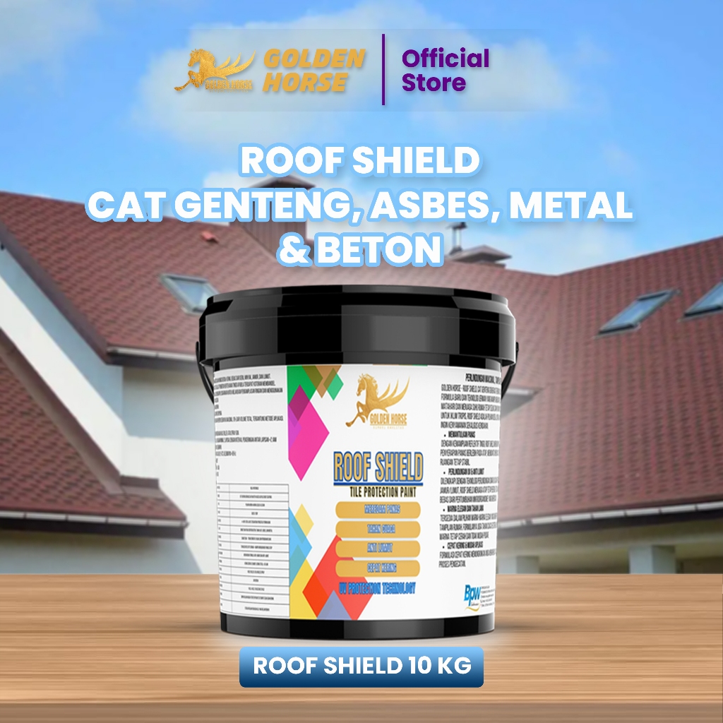 Cat Genteng Asbes/Beton/Metal Roof Shield 10kg - Golden Horse