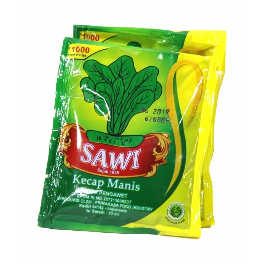 

Kecap SAWI Manis Murah Kemasan Renceng isi 12 x 23 ml