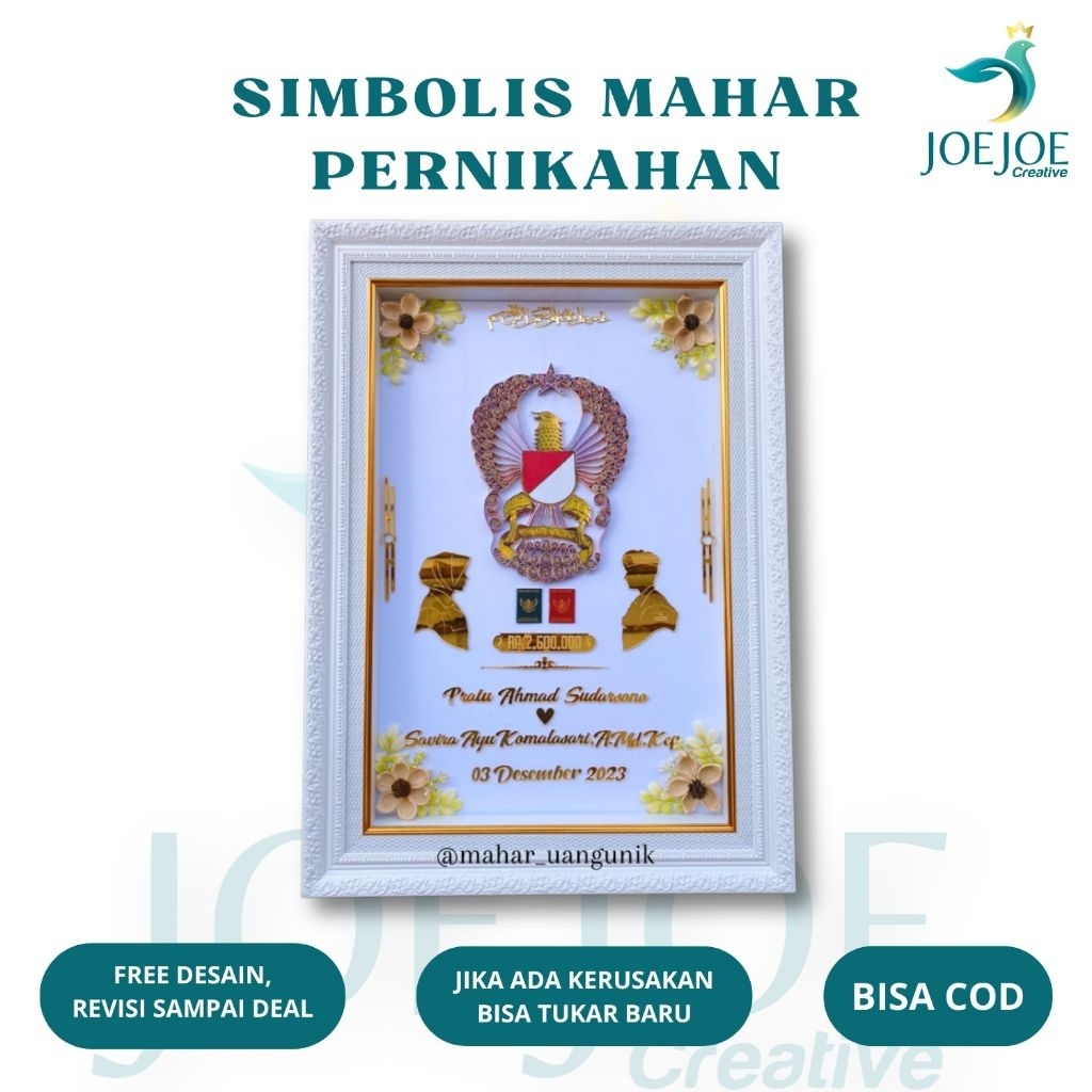 Mahar Pernikahan Logo Instansi TNI POLRI Mahar Nikah Akrilik Mahar Pernikahan Uang Mahar Uang Murah 