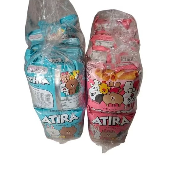 

Snack ATIRA berhadiah isi 10 bungkus / pack @ 30grAda bungkus biru dan bungkus pink