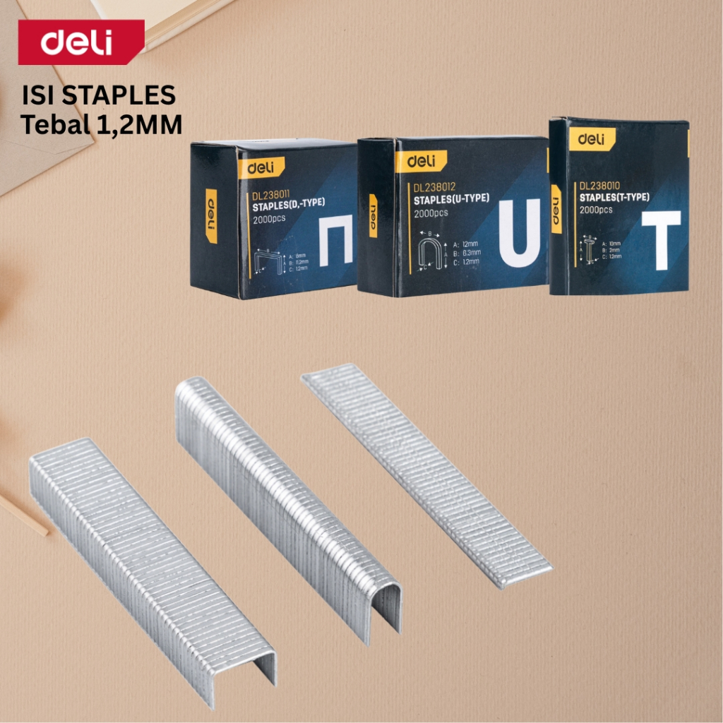 Isi Ulang Staples Tembak Tebal  D,U,T / DELI