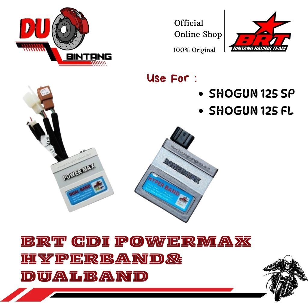 BRT CDI Powermax Hyperband Dualband TR Motor Shogun 125/ SP/ Arashi Shogun 125 FL