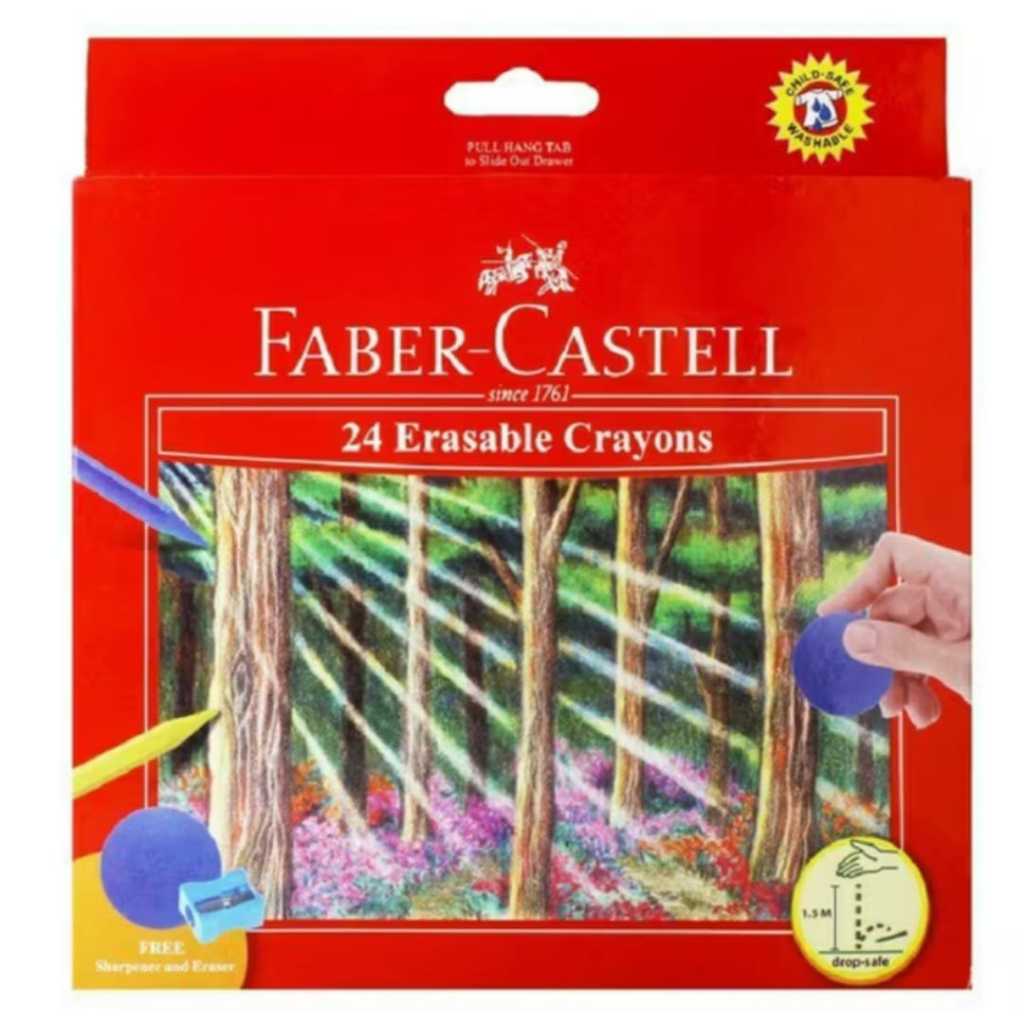 

Erasable Crayon 24 Warna Faber Castell