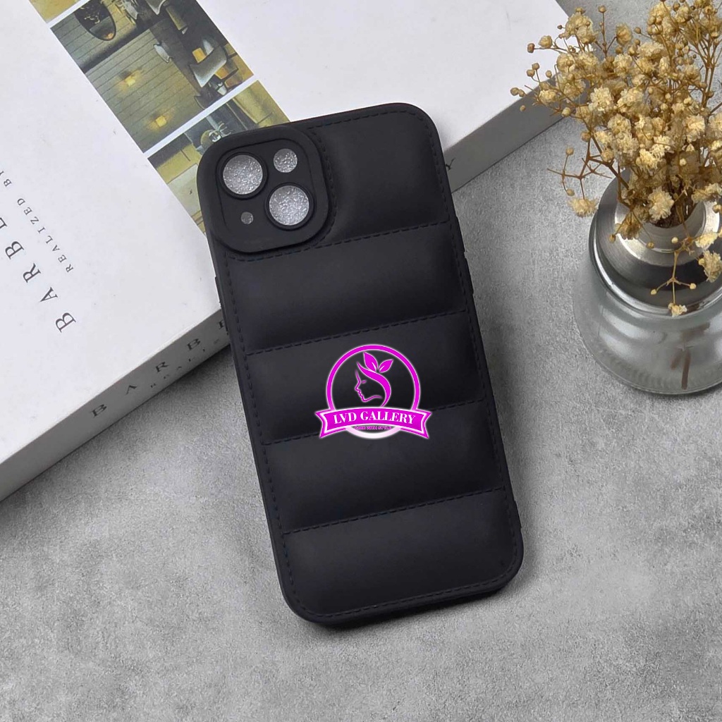 Iphone 15 Iphone 15 Plus Iphone 15 Pro Iphone 15 Pro Max SoftCase Pillow Macaron Black Case Bantal I