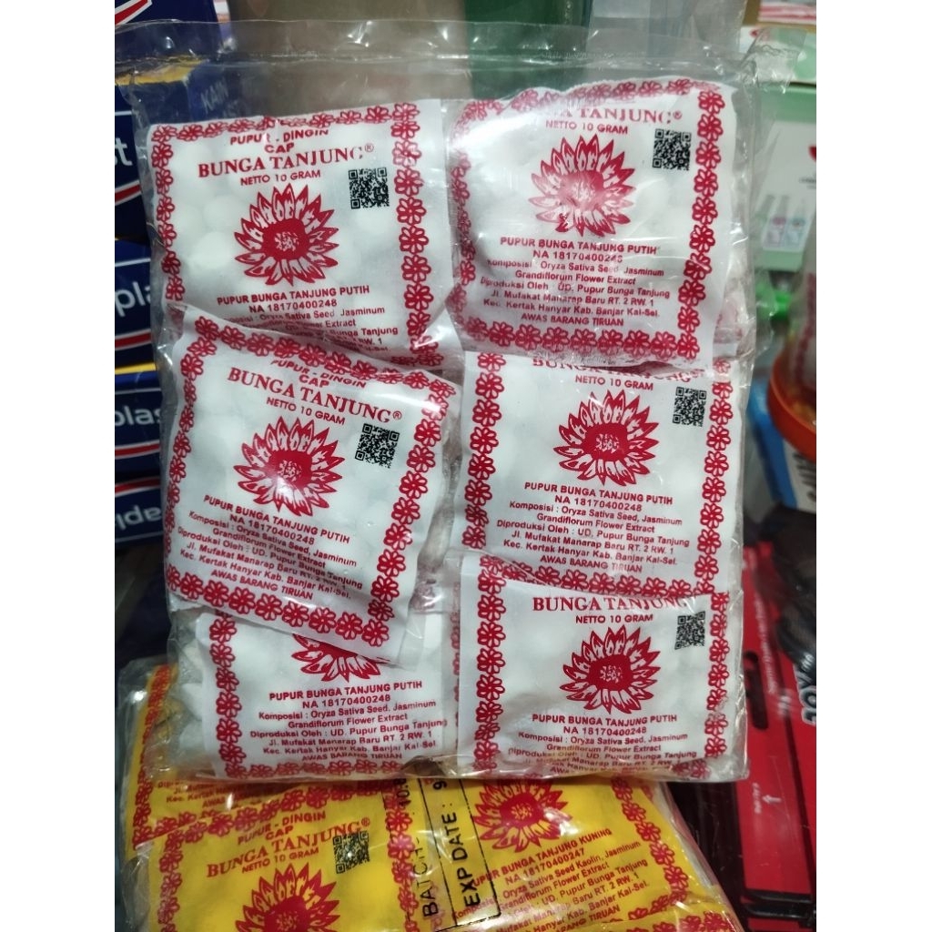 (12pcs) PUPUR BUNGA TANJUNG PUTIH & KUNING / PUPUR BASAH