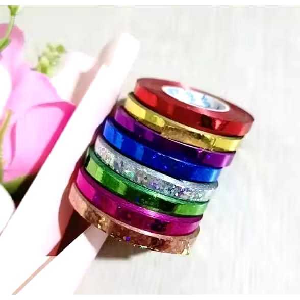 

PITA BALON GLITTER/PITA SERUT KILAT/PITA RIBBON GLITTER/CURLY RIBBON KILAT/DEKORASI ULANG TAHUN/PITA SERUT 10 METER GLITTER-KILAT/ROLL KECIL