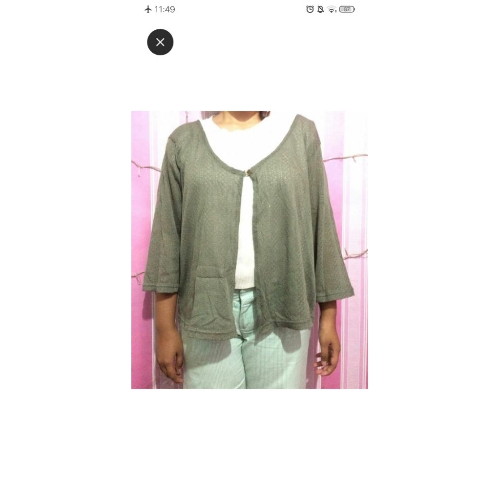 cardigan Hijau