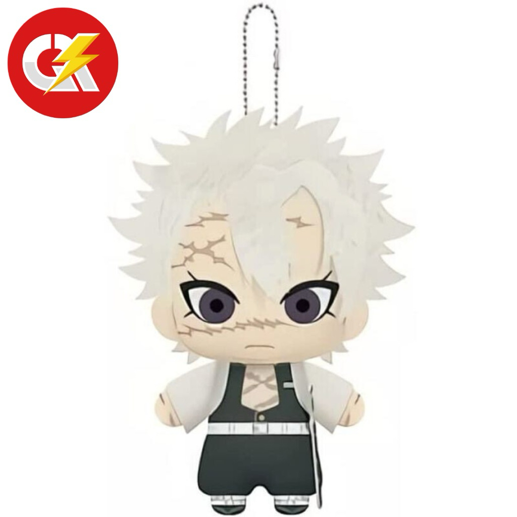 Boneka Plush Keychain Anime Demon Slayer Sanemi Shinazugawa Original Banpresto