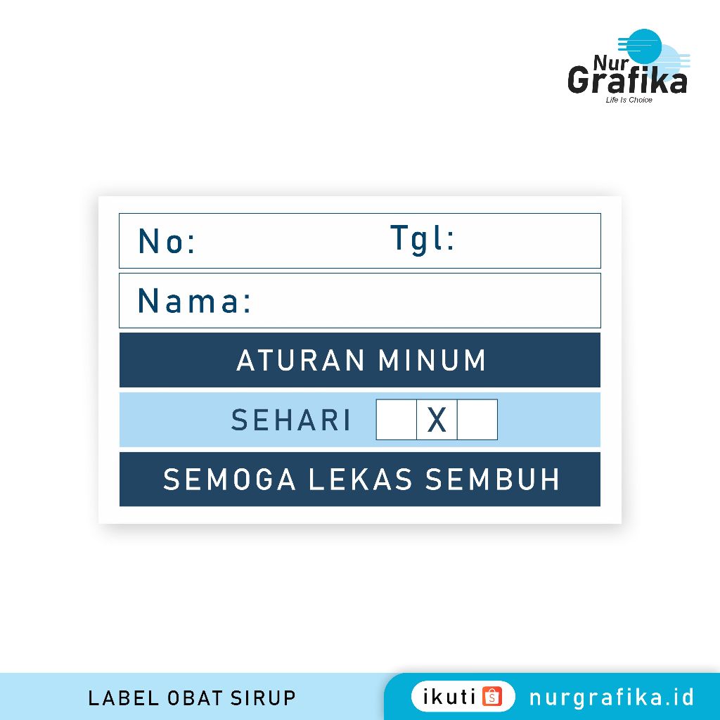 

1Pack Label Obat Sirup Bidan