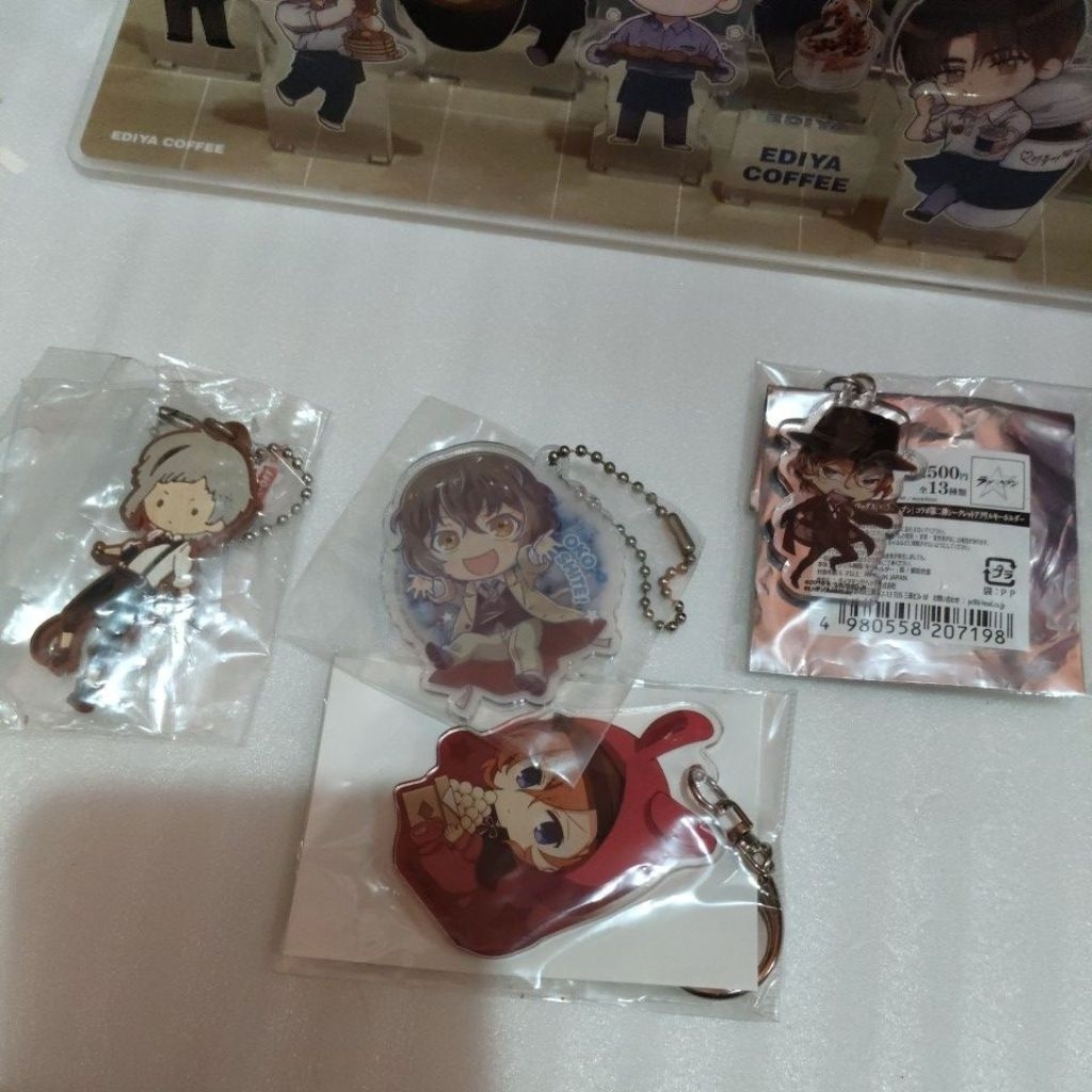 [Official] Bungo Stray Dogs Bsd Rubber Akrilik Keychain