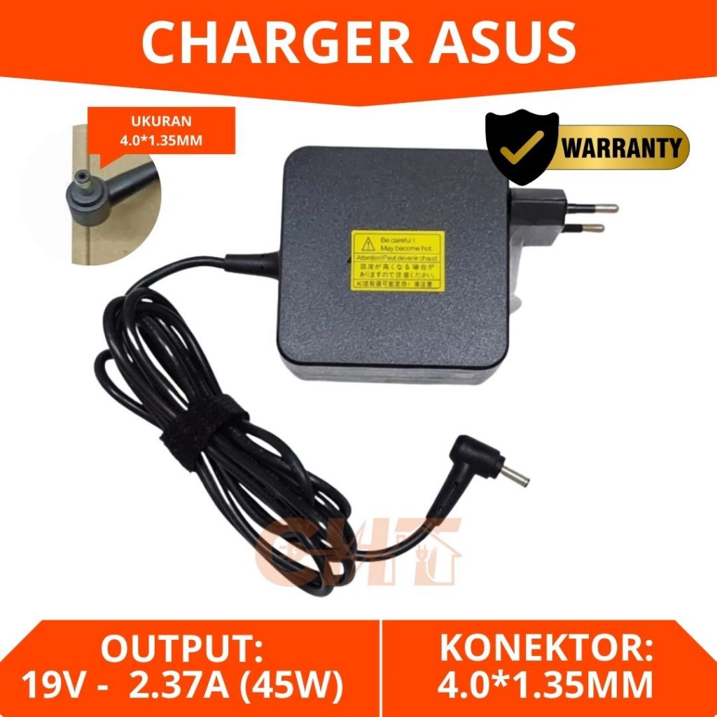 Charger laptop Asus X441U X441UA X441UV X409 X409F X409FA DC Konektor 4.0MM * 1.35MM Output 19V 2.37