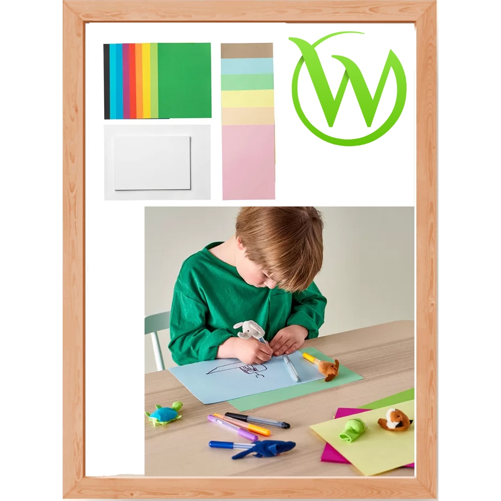 

Kertas isi 154 lembar A3 A4 tebal serap cat MALA Paper, warna campuran/ukuran campuran