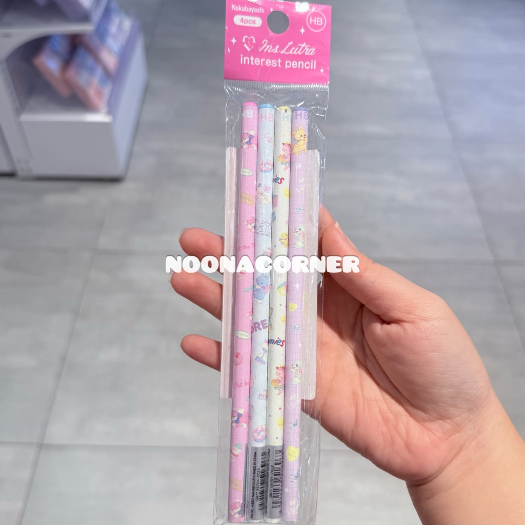 

Ohsome! x MsLutra‼️ Interest Pencil / Pensil HB Nakabayashi Cute Motif Series (4pcs)
