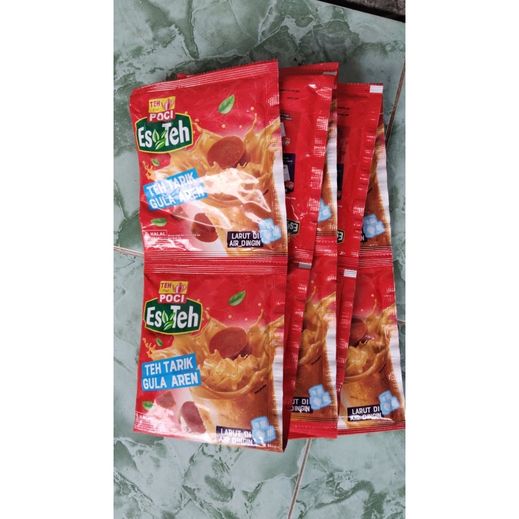 

Teh poci gula aren/teh tarik gula aren renceng isi 10pcs