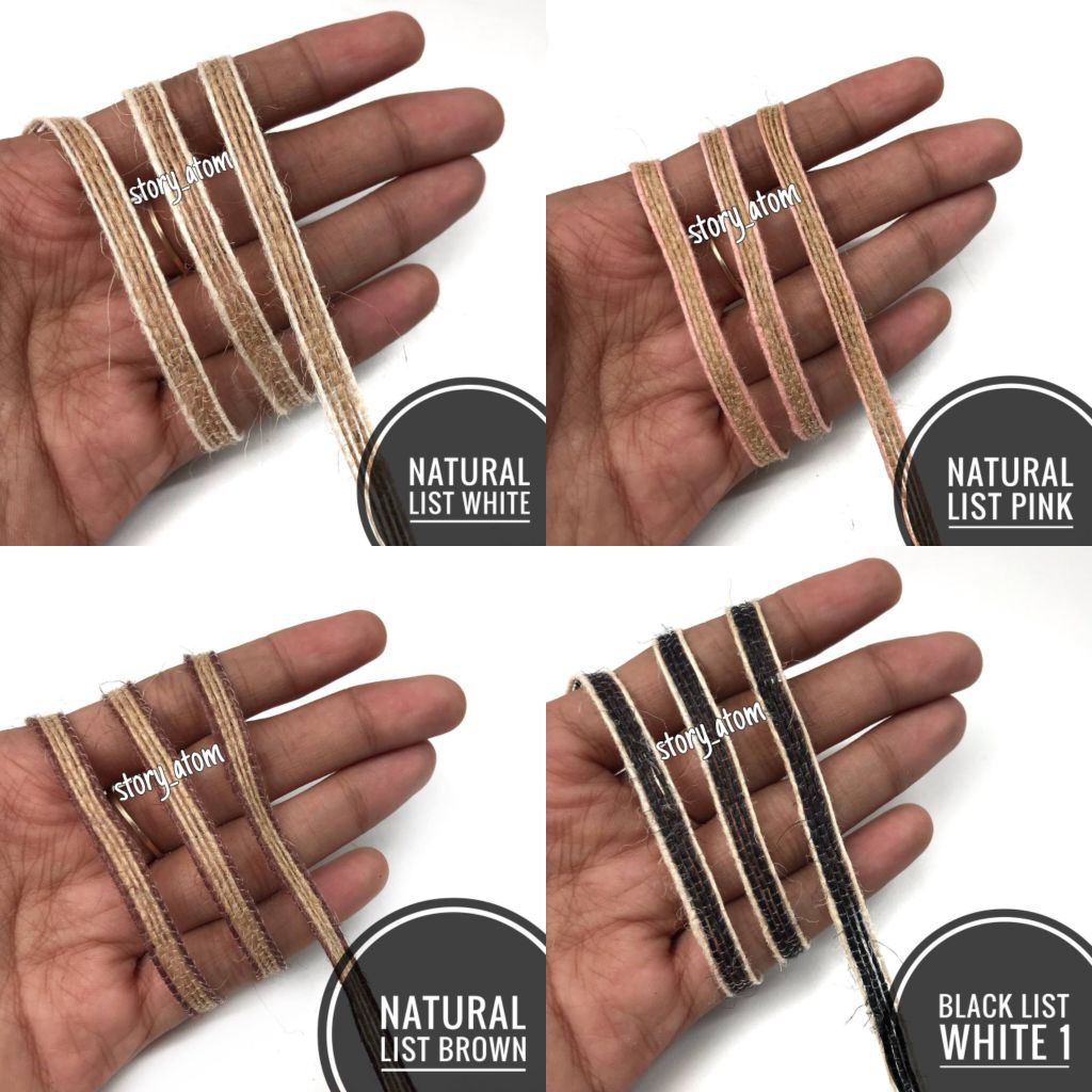 

1 YARD - 6 MM / PITA GONI LIS / PITA GONI WARNA LIS / GONI LIS / PITA GONI