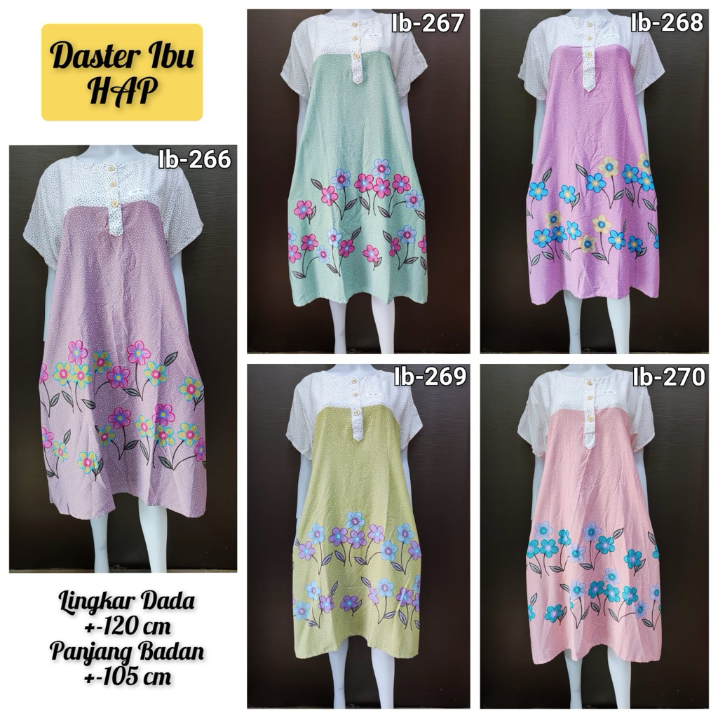 [COD] Terbaru Daster Ibu Jumbo Batik Original 100%