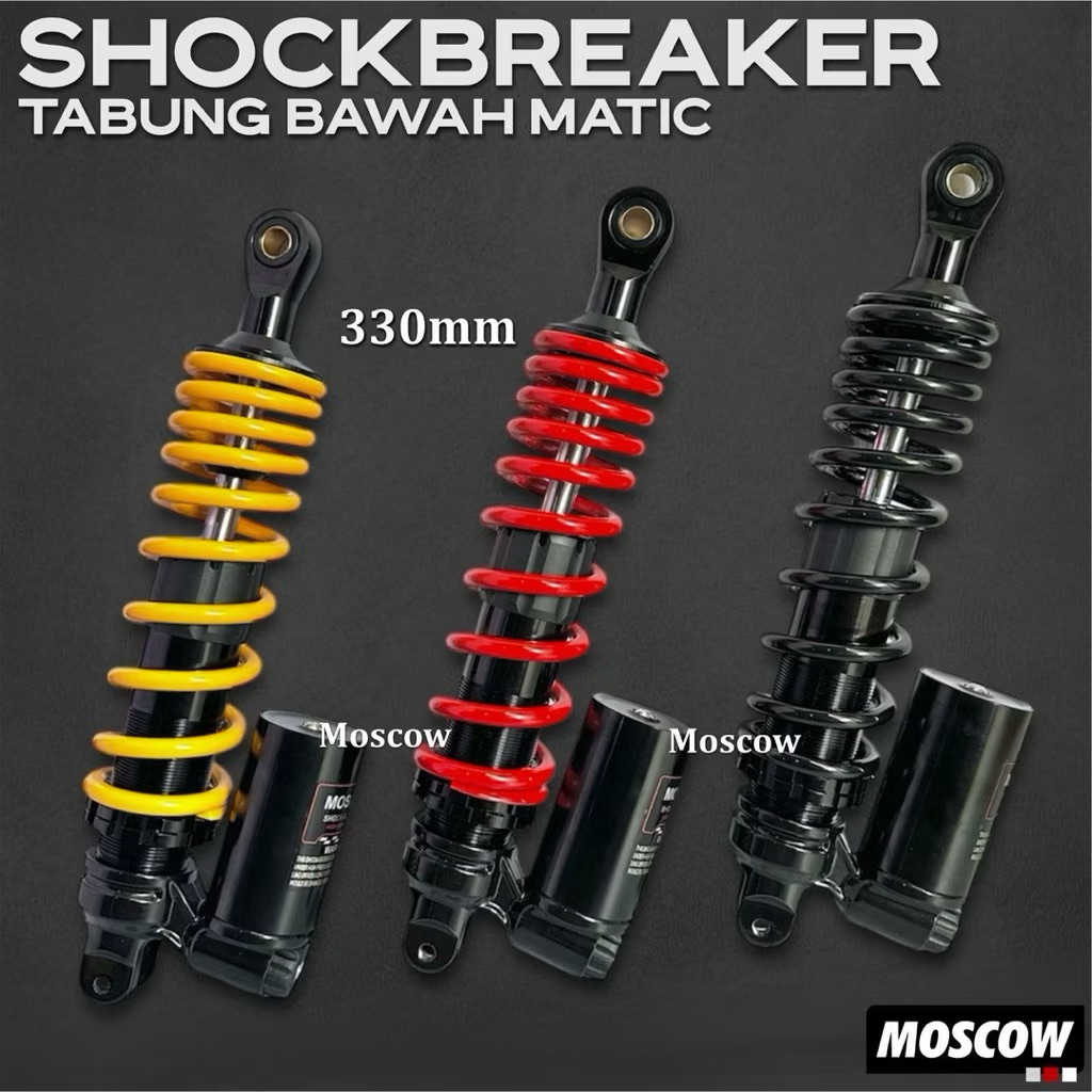 SHOCKBREAKER SHOCK BELAKANG MATIC TABUNG BAWAH MOSCOW 330MM VARIO MIO SOUL MIO J MΙΟ M3