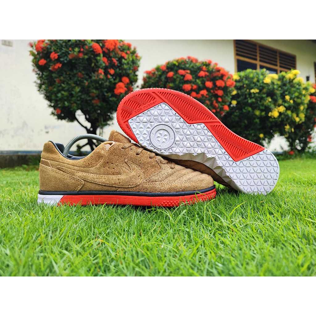 [Best Seller] Sepatu Futsal 5 StreetGato IC - Camel Solar Red