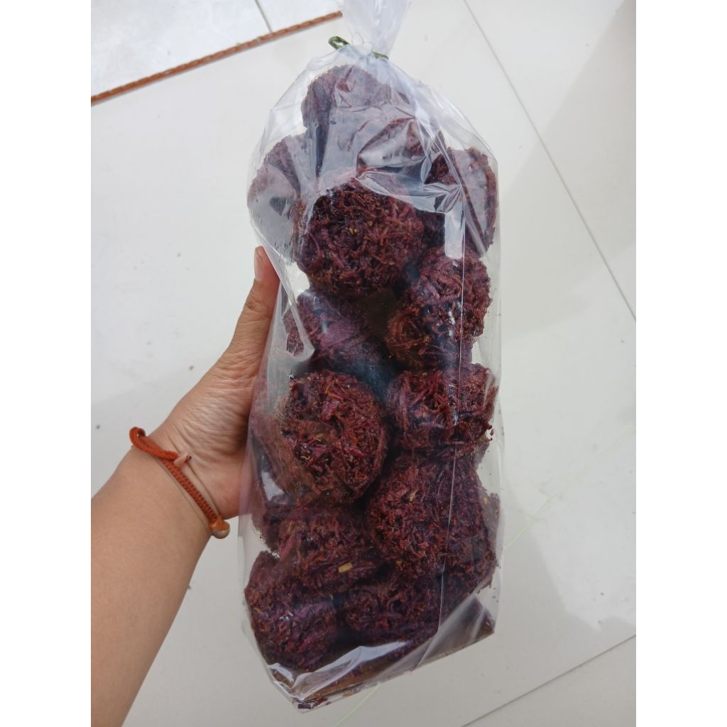 

Grubi kremes 1kg ubi ungu manis gula merah/kremesan ubi ungu manis tanpa pengawet gula asli